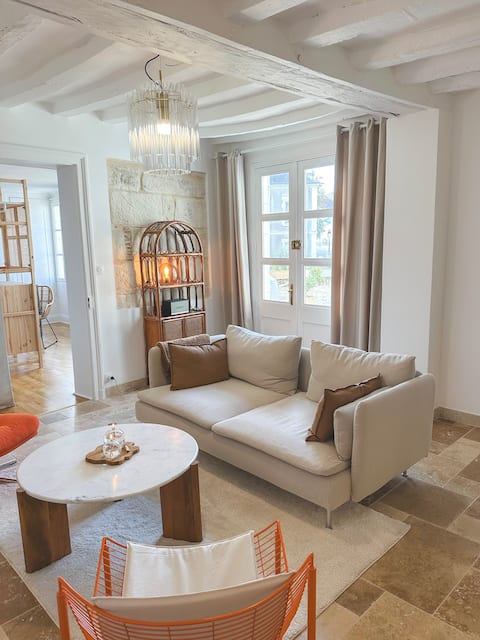 Airbnb performant: Downtown house + terrace, 5 minutes from the zoo à Saint Aignan