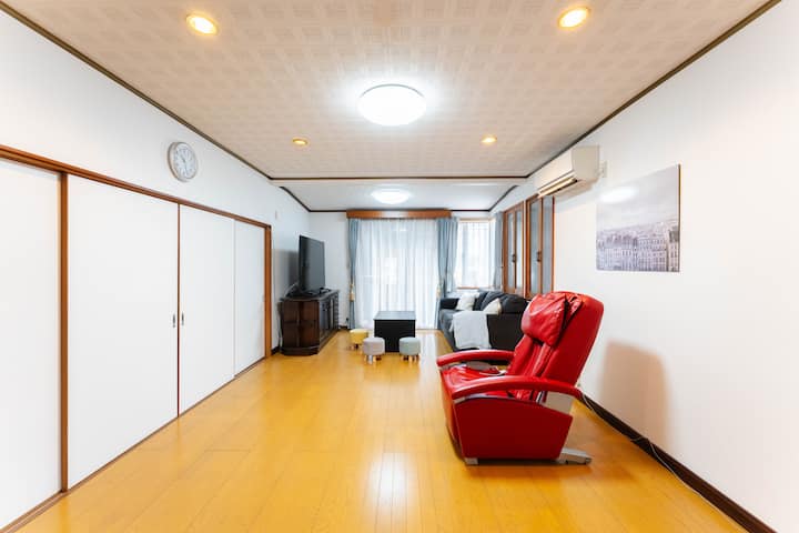 Family & Group Stay | Fire Pit + Kitchen + Dog Ok - 佐世保市