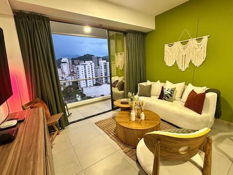 Popular Airbnb listing: Beutiful apartment in Pereira. 18th floor with A/C in Risaralda