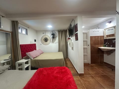 Top Airbnb: Cabin A located around the pool surrounded in San Lorenzo