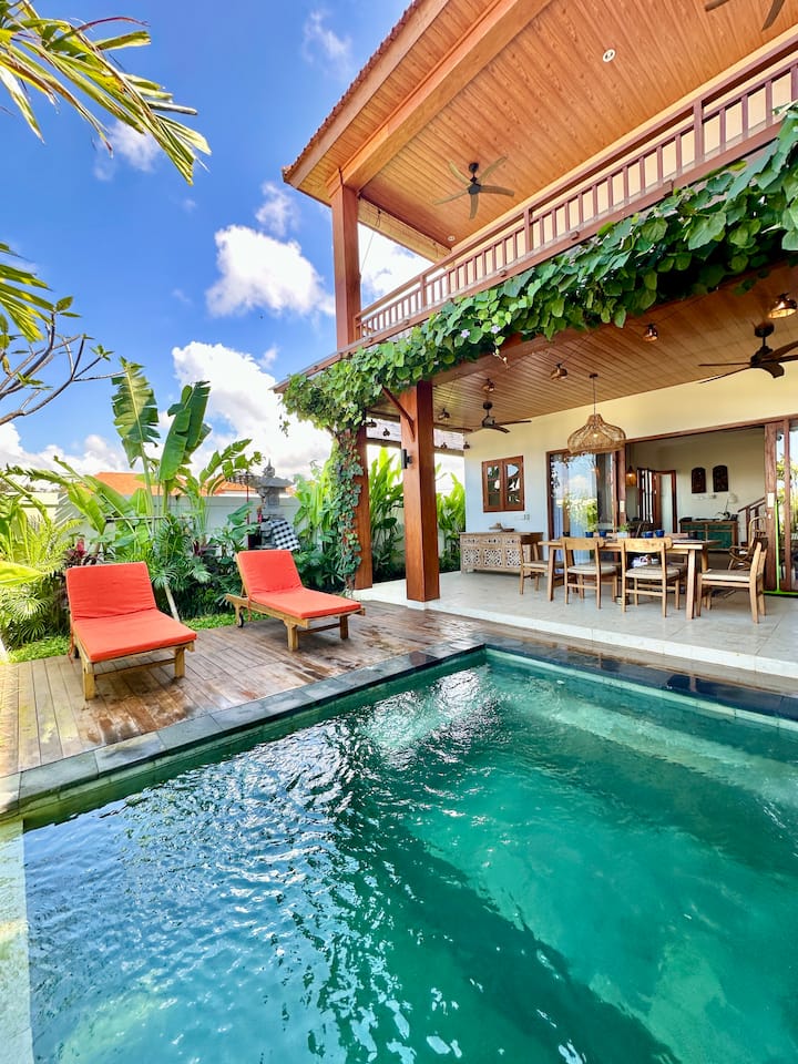 3 Bdr Villa W/pool And Rice Field Views In Sanur - Sanur