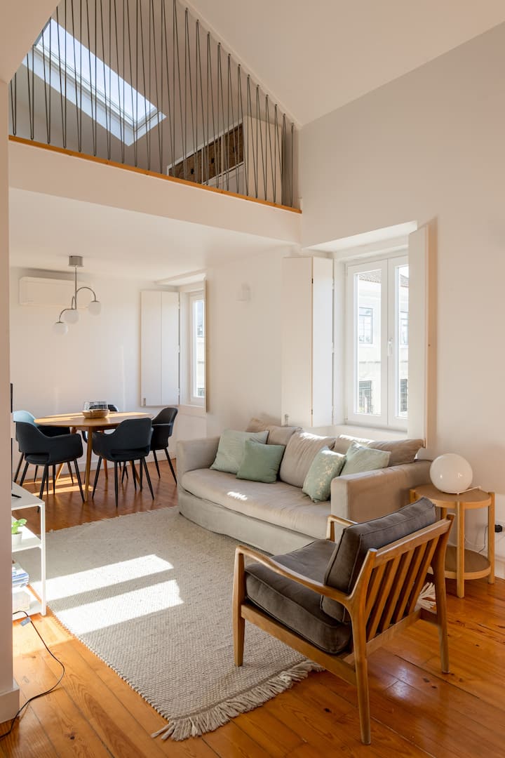 Belém Loft Retreat Mezzanine & Terrace - 阿莫拉