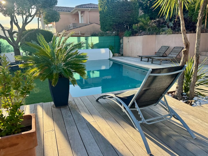 Villa Les Amandines 110 M2 Piscine, Vue Mer/clim - Mandelieu-la-Napoule