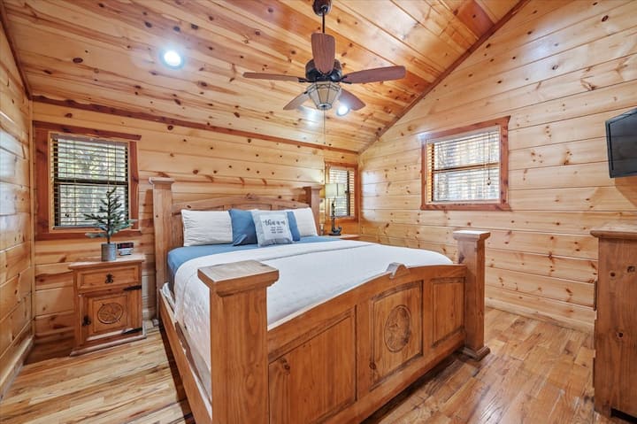 peaceful retreat with wooden warmth