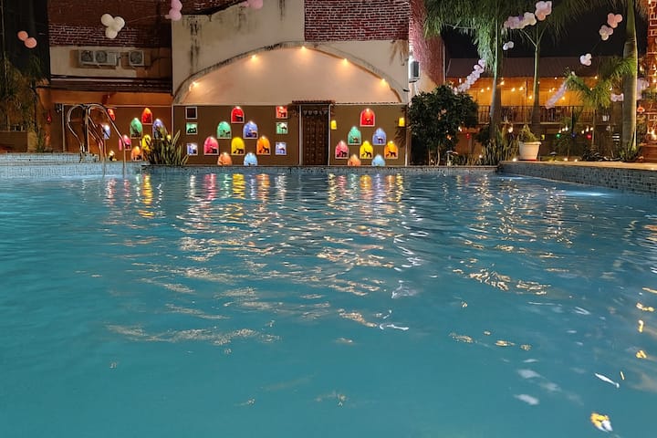 Nimbal Dhani 7 Lux Room Farmhouse In Jaipur Dhawas - 자이푸르