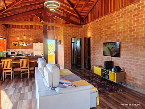 Top Airbnb: Chalet in Mantiqueira Fireplace/View+Wifi+6 people in Paraisópolis