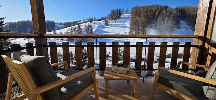 Studio Avec Terrasses, Face Aux Pistes à Valberg. - Valberg