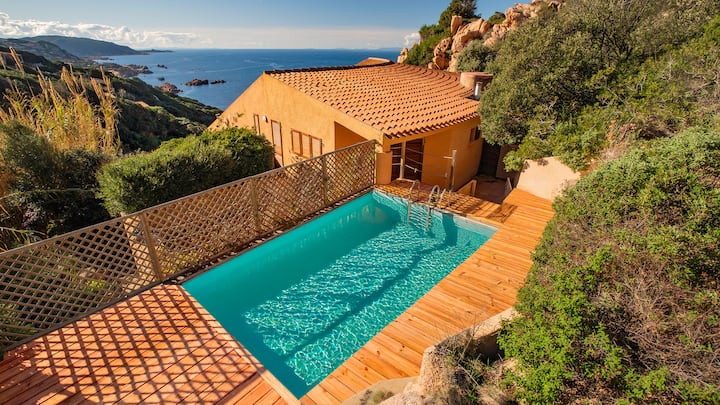 Villa La Vela Rifugio Sul Mare Con Piscina Privata - Costa Paradiso