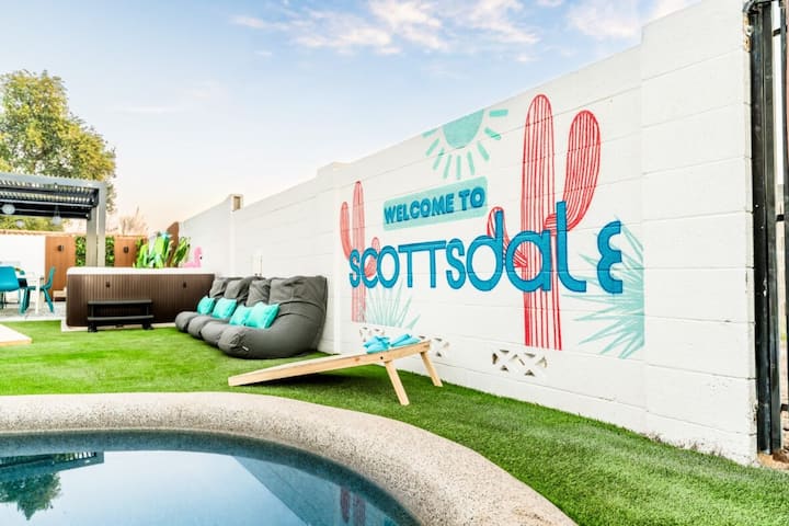 Scottsdale Oasis - Heated Pool, Outdoor Movies! - Houses for Rent