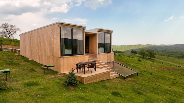 Panoramic View Cabin Escape With Bathtub - Comuna Talea