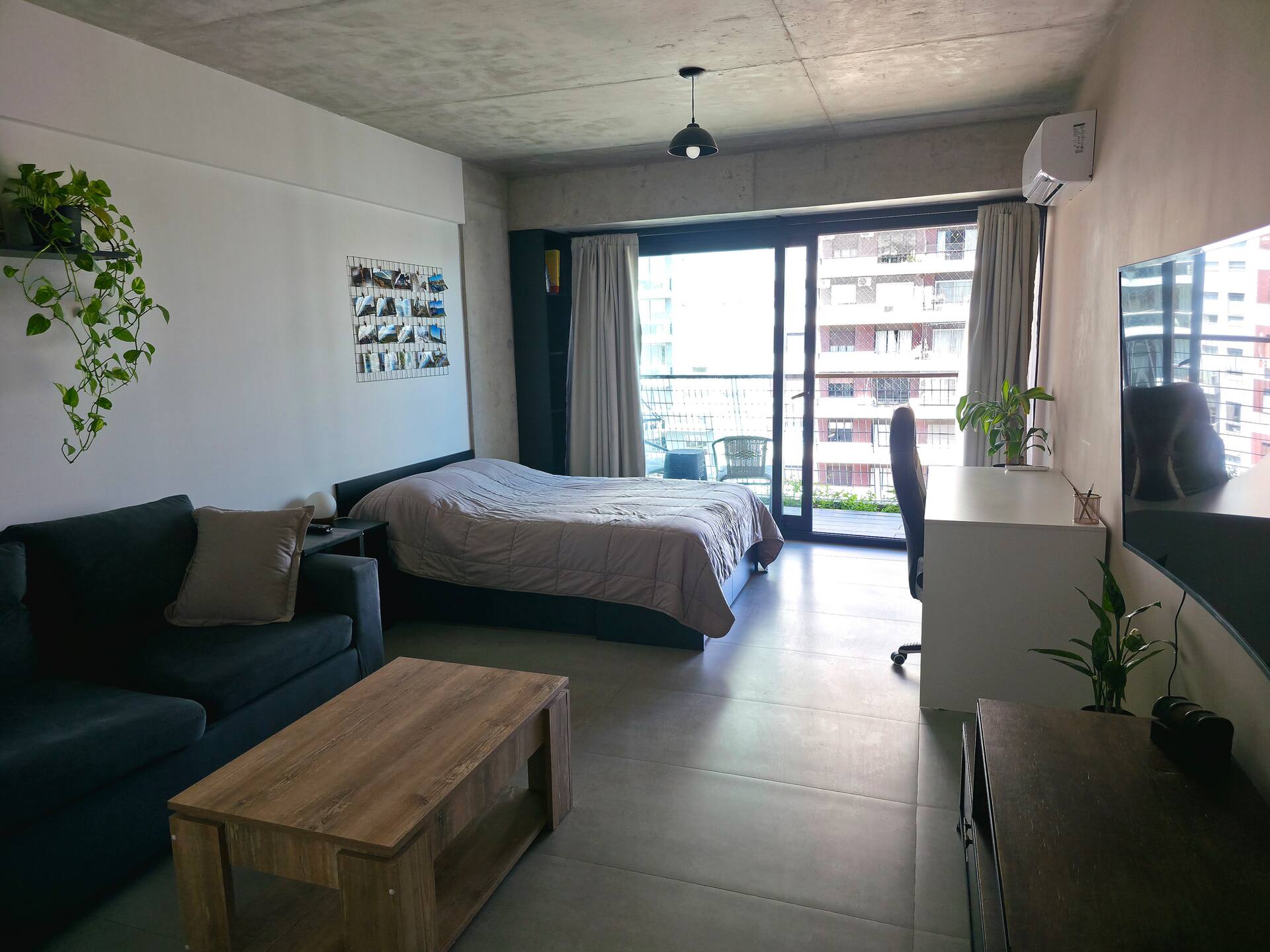 Studio apartment in Vicente López with pool and coworking area