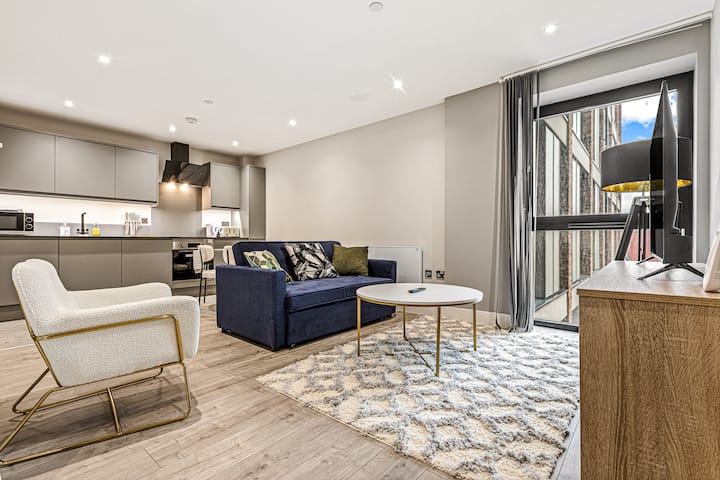Premium City Centre Studio Sleeps 4 Modern Central - Leicester