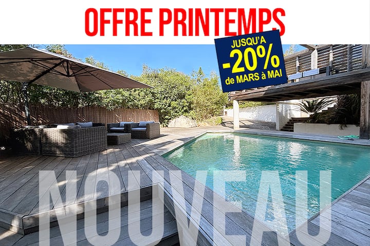Villa 6 Pers Piscine Privée Mer Et Commodités - Saint-Raphaël