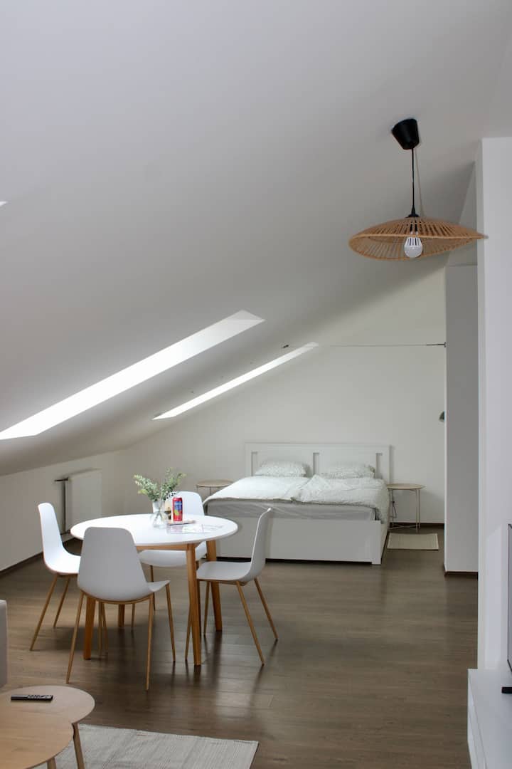 Bright Modern Attic Apartment - Prague