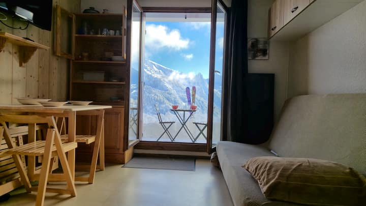 Appartement Terrasse Panoramique Et Accessible Ski - Manigod