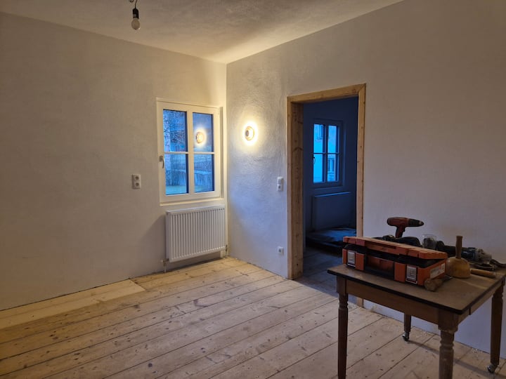 Cocina-sala de estar en finalización 