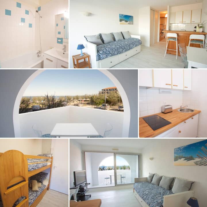 Agréable Studio "La Parenthèse Marine" Vue Mer - Seignosse