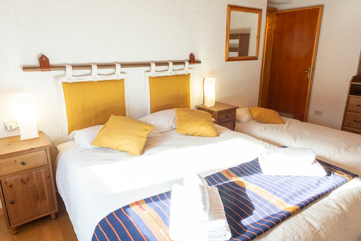 Cama doble + cama supletoria