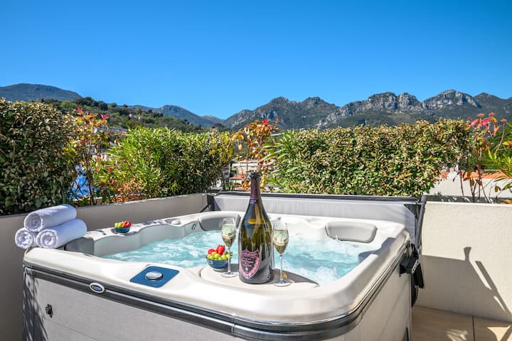 Le Coq Elysium -Terrace-jacuzzi- Ac-3 Parking - Menton