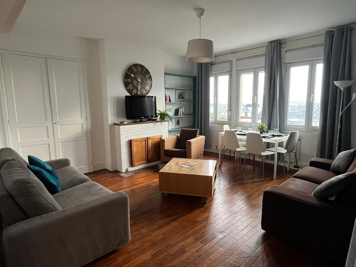 Top performing Airbnb: Charming 42 m² - Old Market 8 min in Pasteur / Saint Gervais / Mont Riboudet