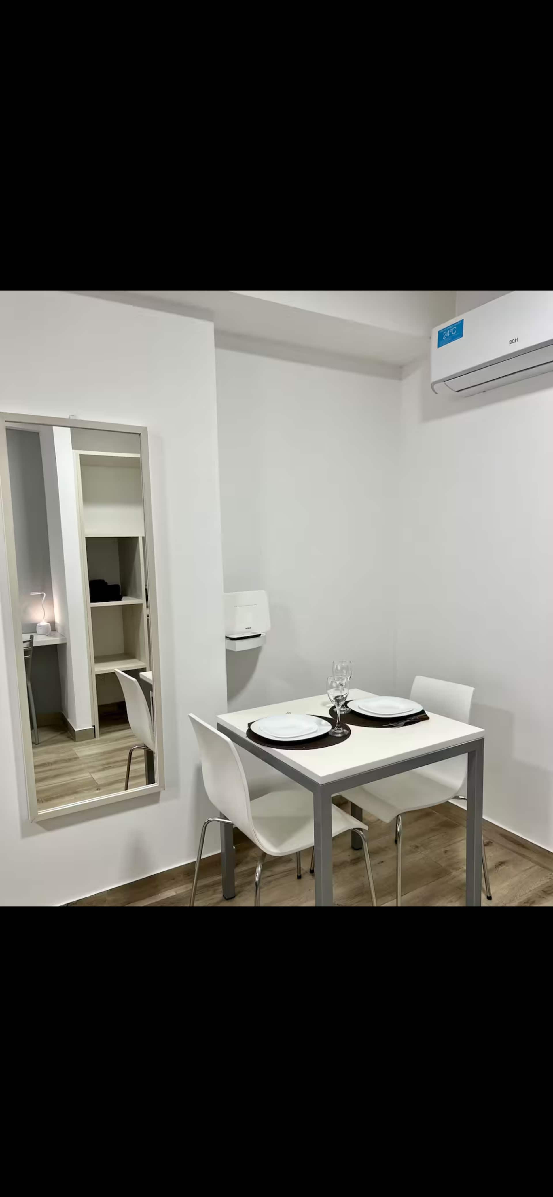 Studio mobiliado em Núñez com área de lazer e segurança 24 horas