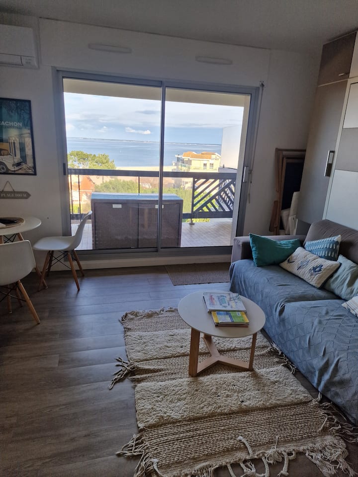 Grand Studio Coup De Coeur Vue Mer - Arcachon