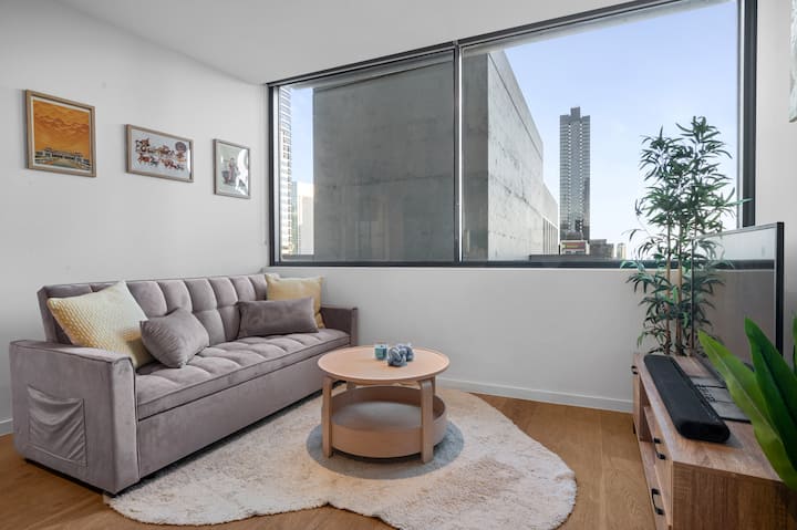 Lvl31 Stunning Cbd View + Pool, Gym & Bouldering - Melbourne