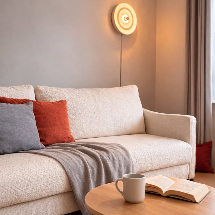 Comodo divano dove puoi rilassarti, leggere o guardare i tuoi programmi preferiti.