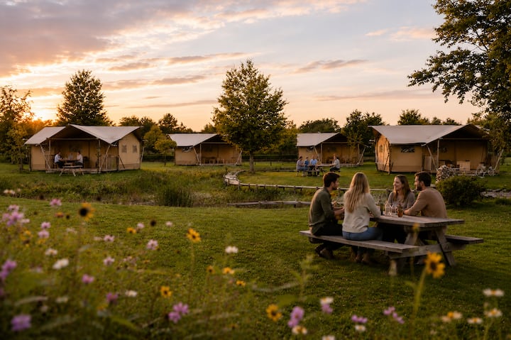 5-person Glamping Tent With Airconditioning - Lemmer