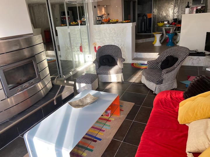 Expérience Troglodyte – Vue Loire –100 M2- Cinéma - Rochecorbon