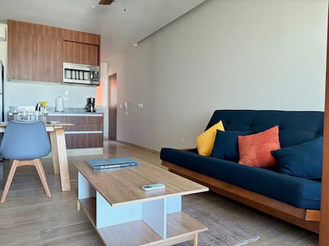 Popular Airbnb listing: New apartment | Caribbean Sea View | Roof Pool PDC in Quintas Del Carmen