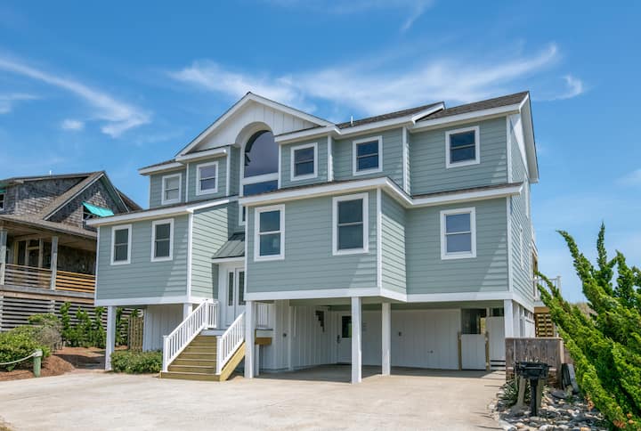 Nh Mp 11, 9 Bd Oceanfront, Pool, Hot Tub, Pets Ok - Nags Head, NC