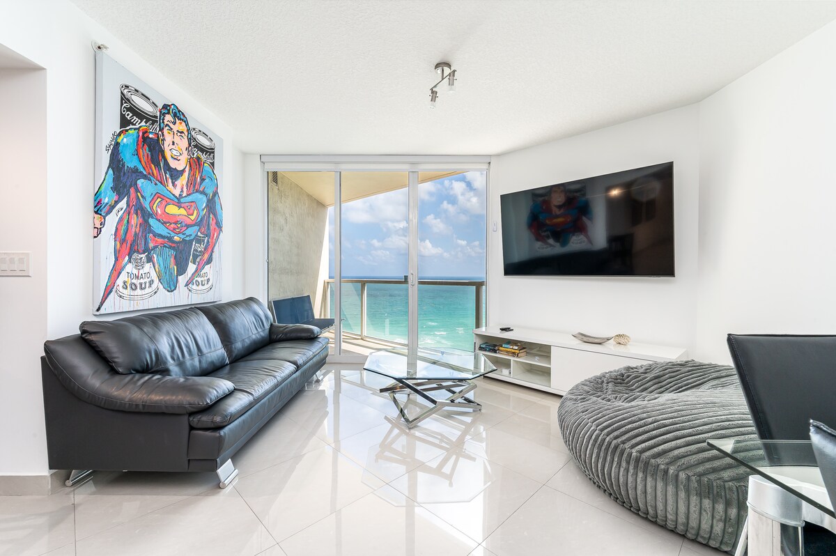 Popular Airbnb listing: Super Ocean Views! Modern, Miami Vibes. in Sunny Isles Beach
