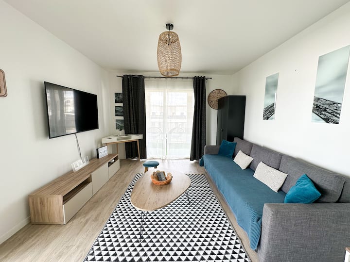 Flat 2 Rooms • Big-loggia •5min Dinsey 30min Paris - Serris