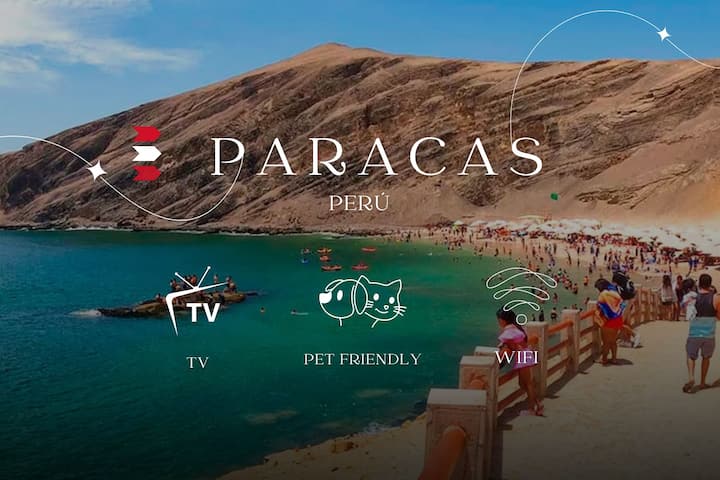 Cozy Room+tv+parking+wifi+petfriendly@paracas 302 - Paracas
