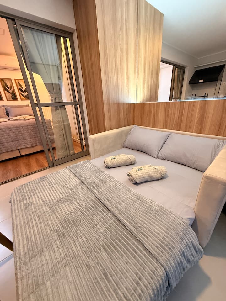 Family Studio, 7km Airport-gru, Garage, Gym, Pool - Guarulhos