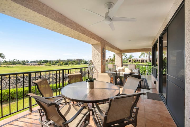 2br Golf Course View | Balcony | Pool - Hapuna Beach State Recreation Area, Waimea