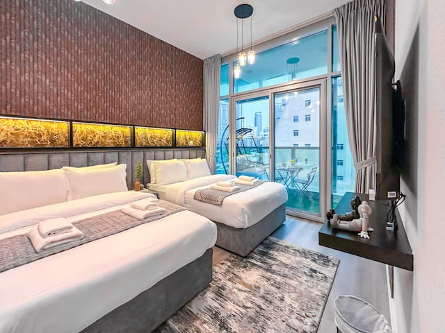 Marina Elegance: Walk to JBR Beach & Ain Dubai — foto 6