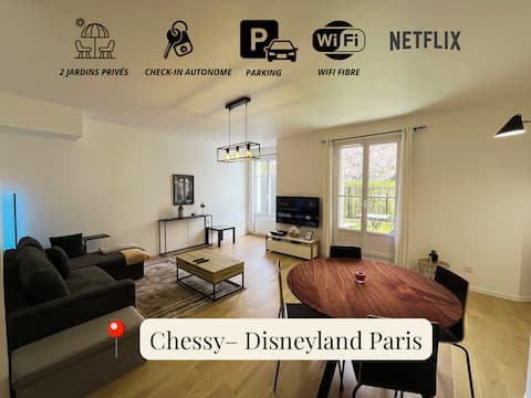 Top Airbnb: Apartment near Disneyland + parking & RER in Chessy