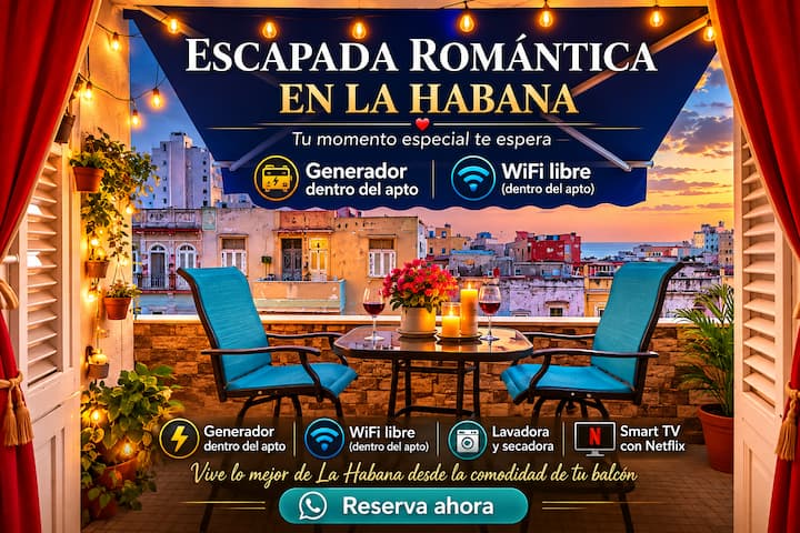 Escapada Romántica Prox Al Malecón Con Generador - Havanna