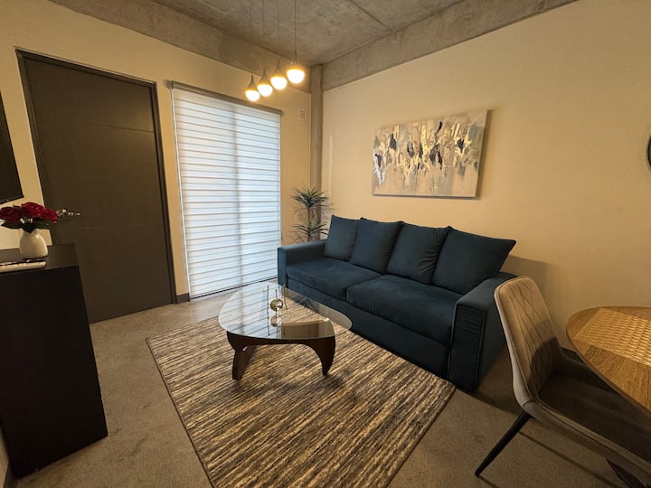 2 Br+balcon Cerca Bbva+eventos | Aeropuerto - メキシコ グアダルーペ