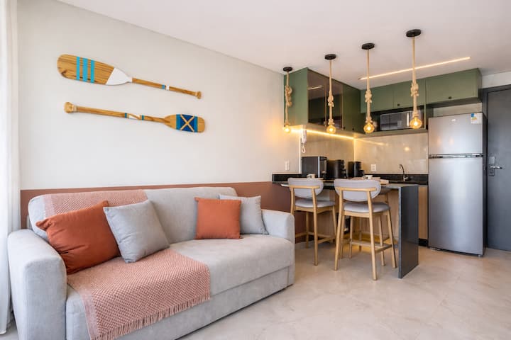 Flat Pé Na Areia Com Piscina Exclusiva - Ipojuca