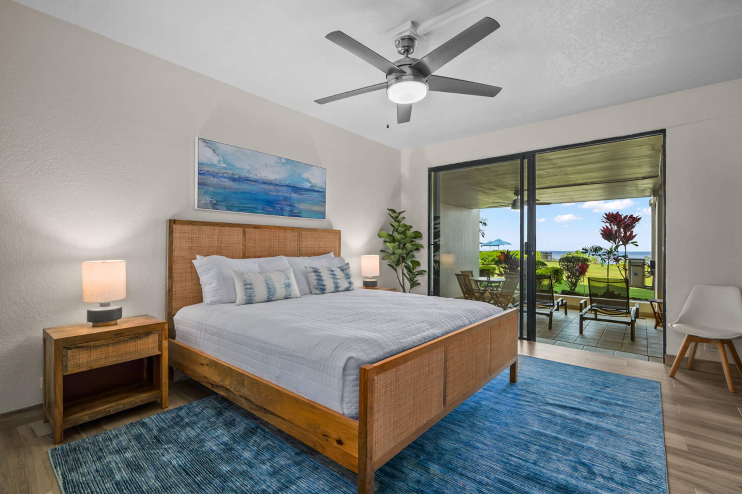 Private serene 2/2 ocean view and AC - Puu Poa 102 - Image 12