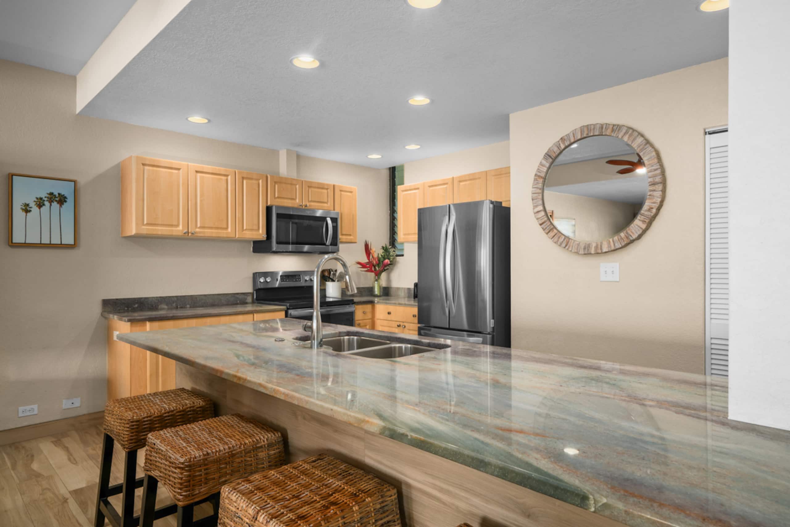 Private serene 2/2 ocean view and AC - Puu Poa 102 - Image 6