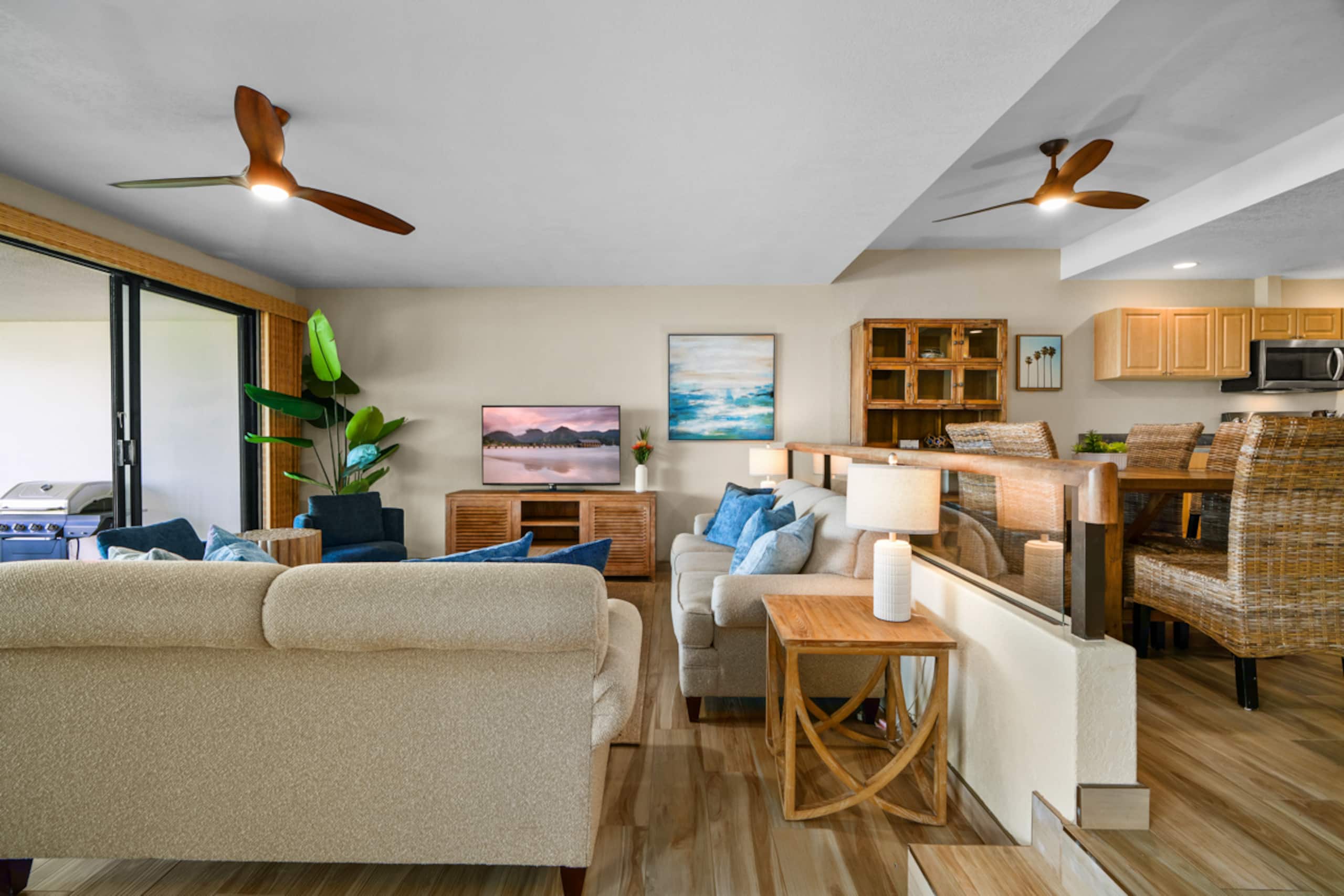 Private serene 2/2 ocean view and AC - Puu Poa 102 - Image 3
