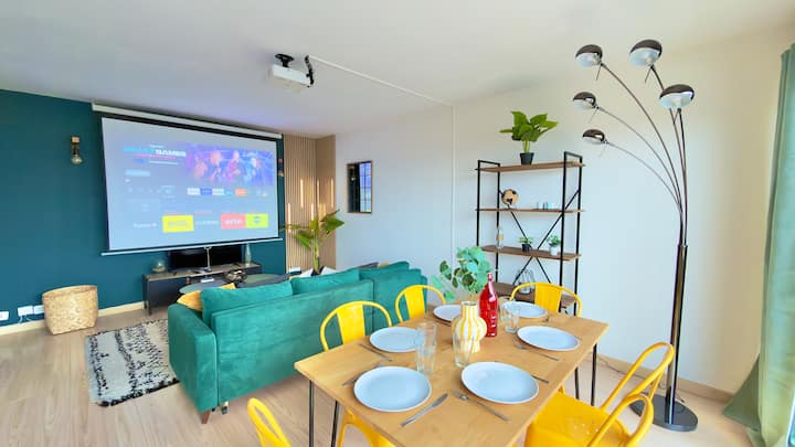 Vue Toits D’amiens-sauna & Cinéma-balcon-parking - Amiens