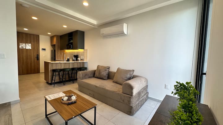 Hermoso Loft Con Alberca, A/c Y Estacionamiento - Guadalajara, México