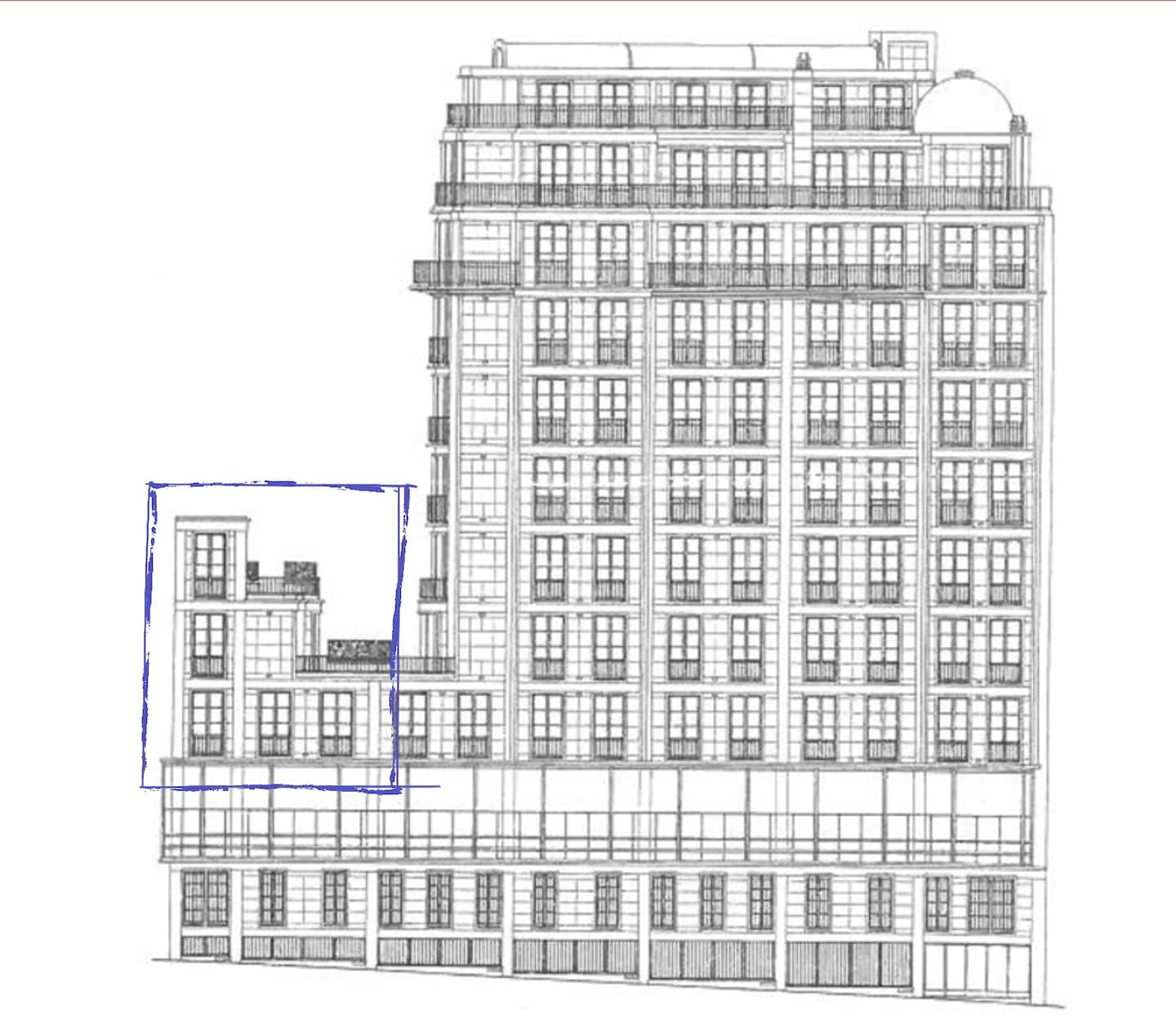 Pavillon d'Auguste Perret : Triplex, Tour Eiffel — Extérieur