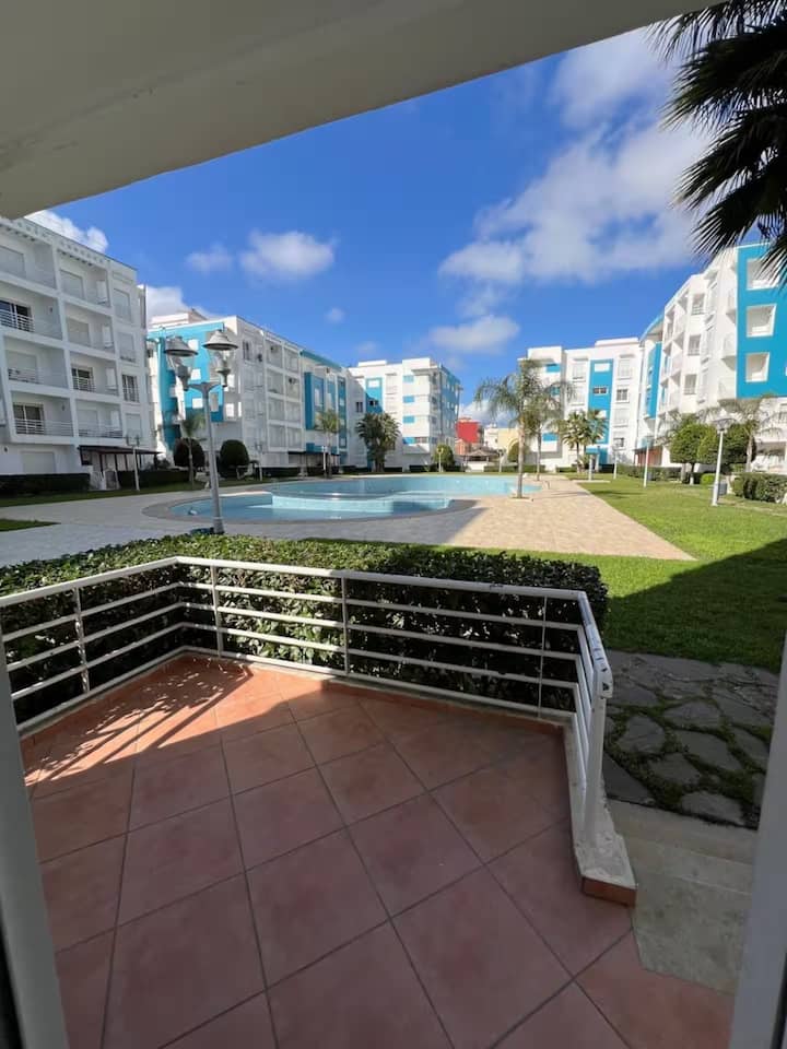 Bel Appartement Vue Sur Piscine Au Rdc - Tétouan