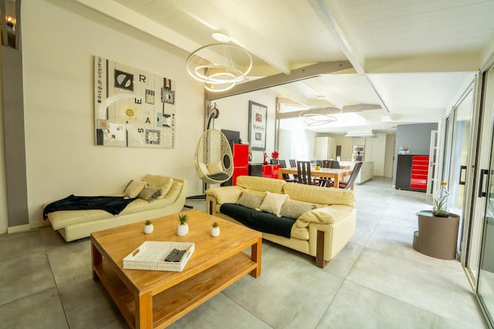 Villa Spa & Jardin Clos, 10 Pers, 5 Min Du Centre - Port-Louis